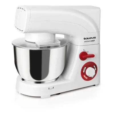 Batidora amasadora taurus mixing chef - 1200w - 2 programas - 6 velocidades - turbo - recipiente acero inox 5.5 litros - 3 acces