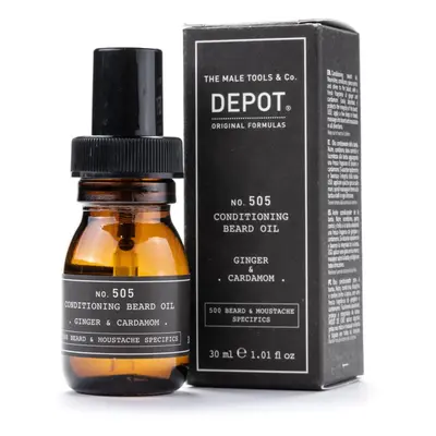 DEPOT The Male Tools & Co. No. 505 Aceite para Barba Acondicionador - Jengibre y Cardamomo 30 ml