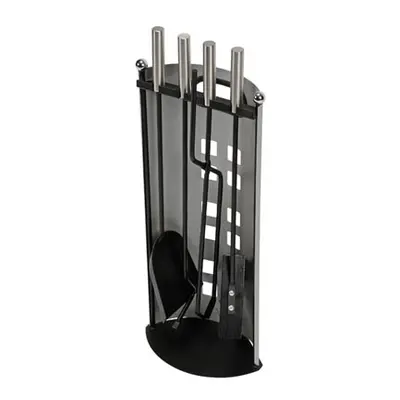 Perel VELLEMAN BB50112 - Accesorios para Chimenea (58 x 22 x 14 cm, 5 Piezas), Color Plateado