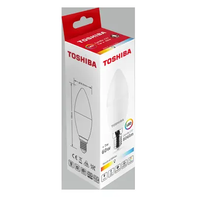 Toshiba Bombilla led c37 e14 7w 4000k