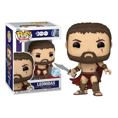 Funko Pop! Movies: 300- Leonidas - Sangriento - 300 The Movie - Exclusiva Amazon - Figura de Vinilo Coleccionable - Idea de Rega
