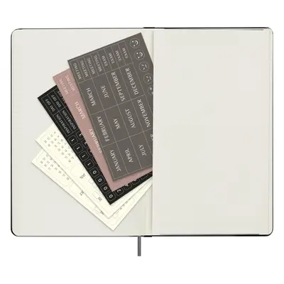 Moleskine Clásico Planificador Semanal Sin Fecha, Agenda 12 Meses Personalizable Sin Fecha, Tapa Dura Y Cierre Elástico, Tamaño 