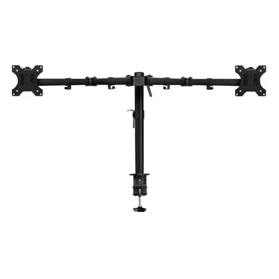 ACT Soporte de Escritorio para Monitor, 2 Pantallas de hasta 32 Pulgadas, Negro