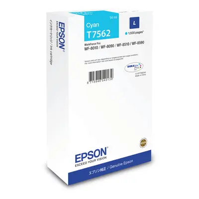 Epson C13T756240 - Cartucho de tinta para la serie WF-8xxx, cian, Ya disponible en Amazon Dash R