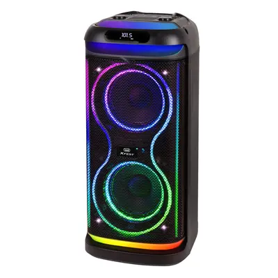 Trevi XFest XF 650 KB - Altavoz inalámbrico portátil de 100 W, Altavoz con micrófono dinámico Incluido, entradas USB, Micro SD y