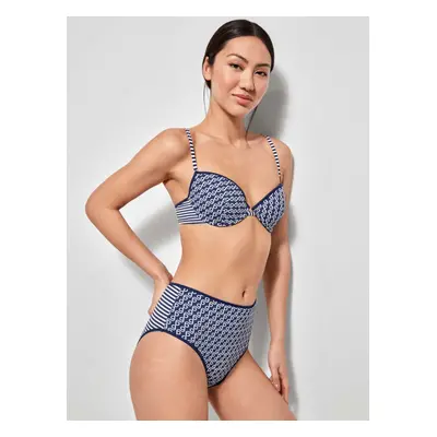 Top bikini estampado rayas - Gisela