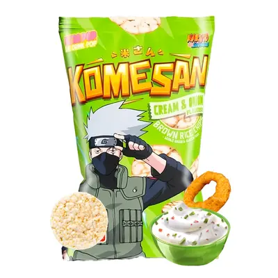 Snack de Arroz Integral Sabor Crema Agria y Cebolla | Naruto 60 grs.