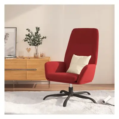 vidaXL Sillón de relax de terciopelo rojo vino tinto