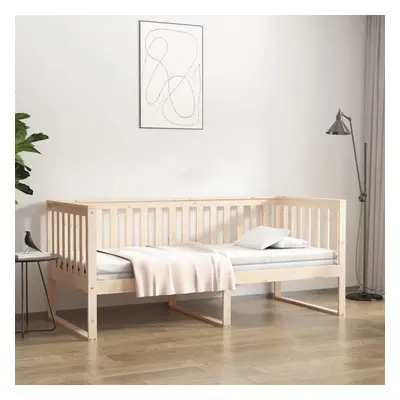 vidaXL Sofá cama de madera maciza de pino 100x200 cm