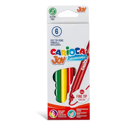 Carioca Joy - Rotuladores de colores, caja de 6 colores