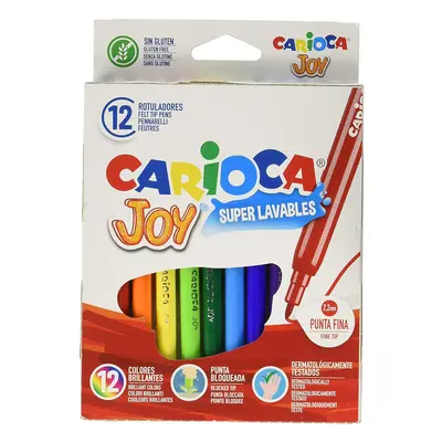 Carioca Joy - Rotuladores de colores, caja de 12 colores