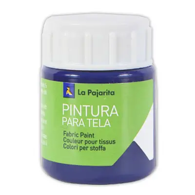 La pajarita T-4 - Pintura para tela, color azul victoria, bote de 25 ml