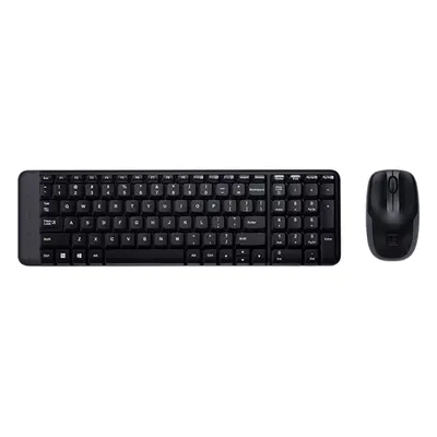 Teclado + Mouse Logitech Mk220 Wireless Inalambrico Negro Portugues