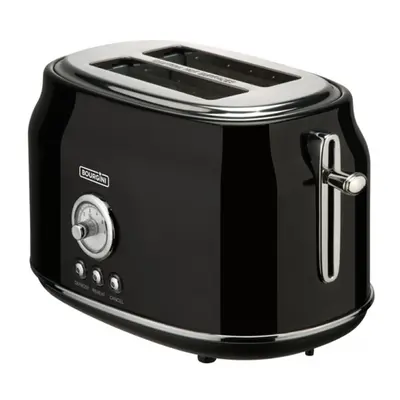 Tostadora De Pan Bourgini Retro Negra 815W 2 Rebanadas