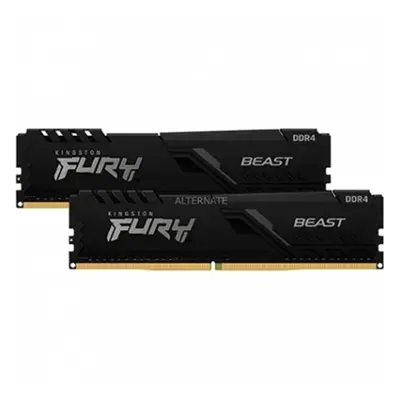 Memoria Ram Ddr4 32Gb 2X16Gb Kingston / 3600Mhz / Pc4-28800 / Fury Beast Negro / Cl 18 / 1.35V