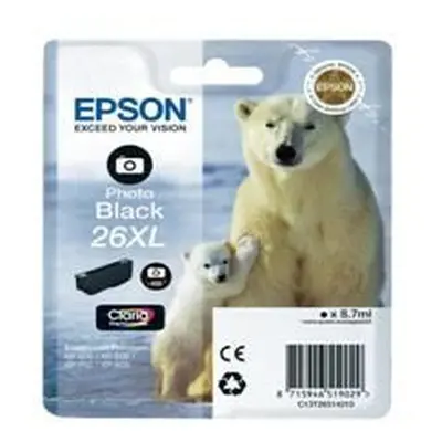 Cartucho Tinta Epson T263140 Photo Negro Xl Xp-600/605/700/800/ Oso Polar