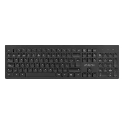 Teclado Inalambrico Qwerty Phoenix K200 Negro Delgado