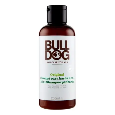 BullDog Champú y Acondicionador para Barba 2 en 1, con Aloe Vera, Aceite de Camelia y Té Verde, 