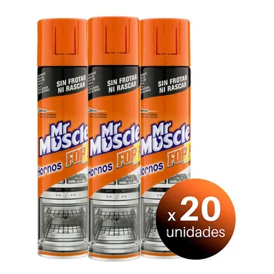 Pack de 20 unidades. MR MUSCLE - MR MUSCLE - 300 ml Limpiahorno ForzaGel de Limpieza para hornos