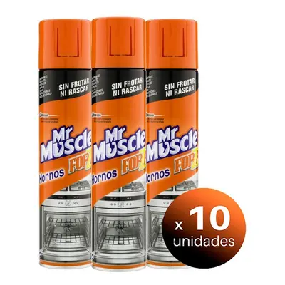 Pack de 10 unidades. MR MUSCLE - MR MUSCLE - 300 ml Limpiahorno ForzaGel de Limpieza para hornos