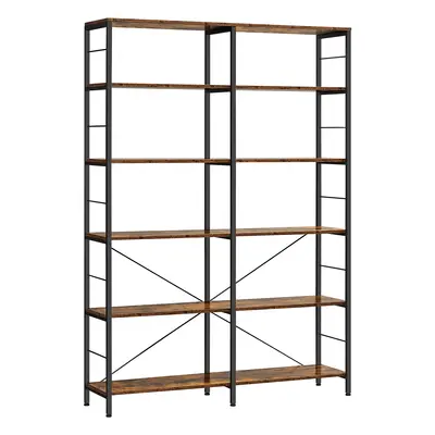 Librería de 6 Niveles Estantería de Almacenamiento Separador para Habitación