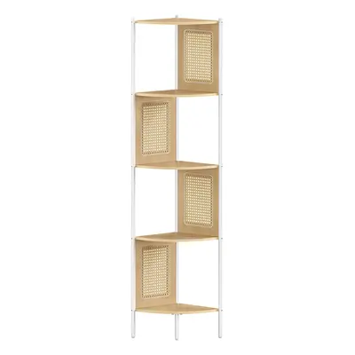 Librería Esquinera de 5 Niveles 31,9 x 31,9 x 156,4 cm Beige Roble