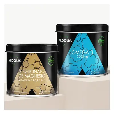 Pack Bisglicinato de Magnesio con Vitaminas + Omega 3