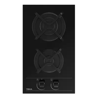 Placa Modular Gas Natural - Teka GBC 32000, 2 zonas, Cristal Negro