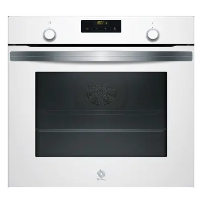 Horno Multifunción - Balay 3HA5748B2, 60 cm, Pirólisis, Vapor, Cristal Blanco