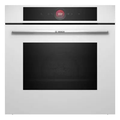 Horno Multifunción - BOSCH HBG7741W1, Cristal Blanco, Pirólisis, Home Connect