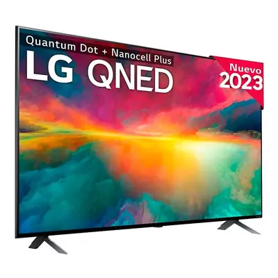 TV LED - LG 75QNED756RA , 75 pulgadas, UHD 4K, Procesador Inteligente α5 4K Gen6, Azul ceniza, N