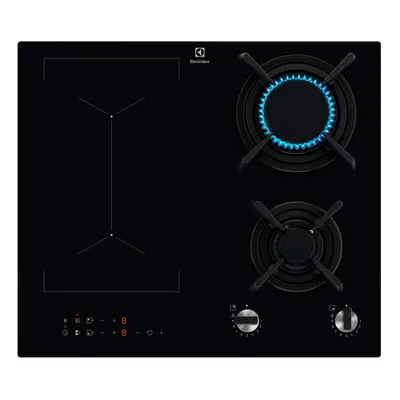 Placa Inducción - Electrolux KDI641723K, 2 quemadores y 2 zonas de inducción, Negro