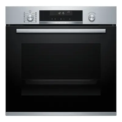 Horno Multifunción - Bosch HBB578BS6 Cristal Negro, Inox, Pirólisis, Home Connect