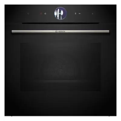 Horno Multifunción - BOSCH HRG7361B1, Cristal Negro, Vapor