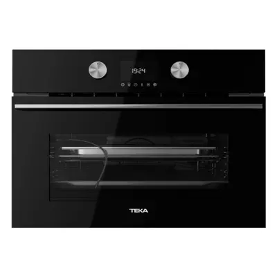 Horno Multifunción - Teka HLC 8470 SC, 45 cm, Aquálisis, Sonda, Vapor, Cristal Negro