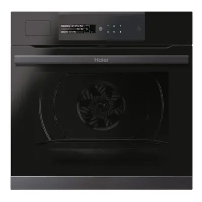 Horno Multifunción - Haier HWO60SM5S9BH, 60 cm, Pirólisis, Wi-Fi, Sonda térmica, Modo Vapor Auto