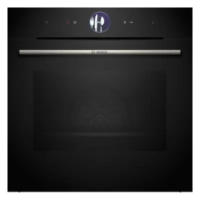 Horno Home Connect - BOSCH HSG7361B1, Vapor, Cristal Negro