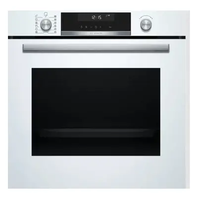 Horno Multifunción - Bosch HBG5780W6 Cristal Blanco Pirólisis, Home Connect