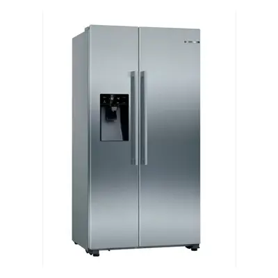 Frigorífico Americano - Bosch KAD93AIEP, Eficiencia E, Acero Inoxidable, Dispensador de agua, No