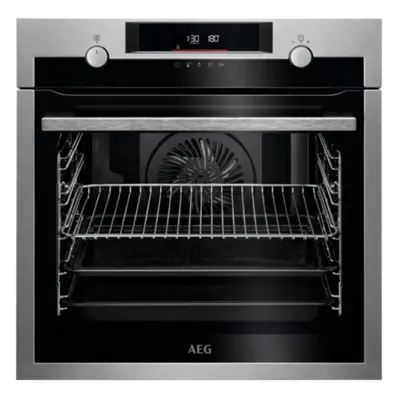 Horno Multifunción - AEG BPE555360M, 60 cm, Pirólisis, Inox, Vapor