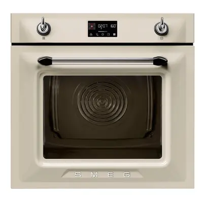 Horno Multifunción - Smeg SOP6902S2PP, 60 cm, Crema, Vapor, Pirólisis