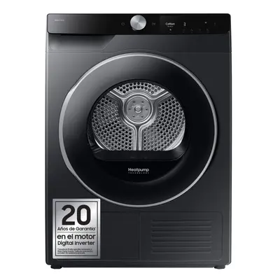 Secadora Condensación - SAMSUNG DV90T6240LB/S3, Bomba de Calor, 9Kg, Negro, Eficiencia A+++