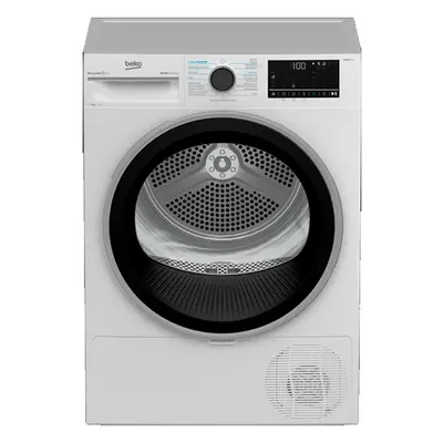 Secadora Condensación - Beko B5T43243, Bomba de Calor, 9 Kg, IronFinish, SteamRefreshment, Blanc