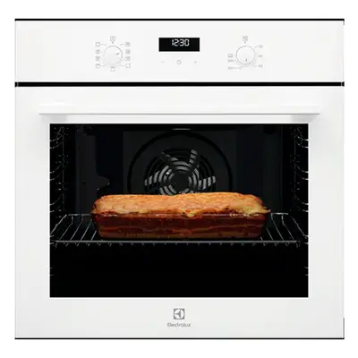 Horno Multifunción - Electrolux OEF5H50V, 60 cm, Vapor, Cristal Blanco