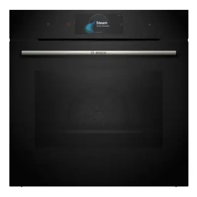 Horno Multifunción - BOSCH HSG7584B1, Cristal Negro, Vapor