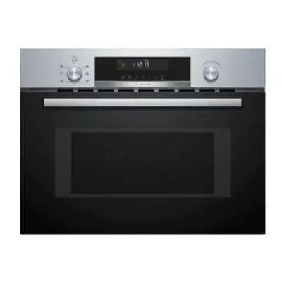 Horno Microondas - Bosch CMA585GS0, Acero Inoxidable, Abatible, Convencional