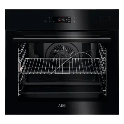 Horno Multifunción - AEG BSE782380B, 60 cm, Vapor, Sonda, Cristal Negro