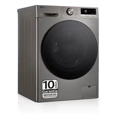 Lavadora Libre Instalación - LG F4WR7010AGS, 10 kg, 1400 rpm, Acero Inoxidable, Wifi