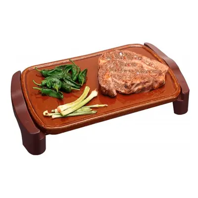 Plancha de Asar - Jata GR559, 1.600 W, Terracota, 46x28 cm