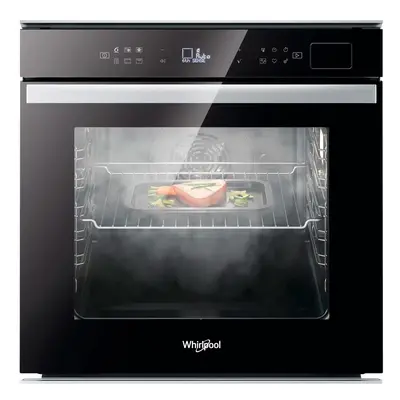 Horno Multifunción - Whirlpool W6 OS4 4S1 H BL, 60 cm, Pirólisis, Vapor, Negro